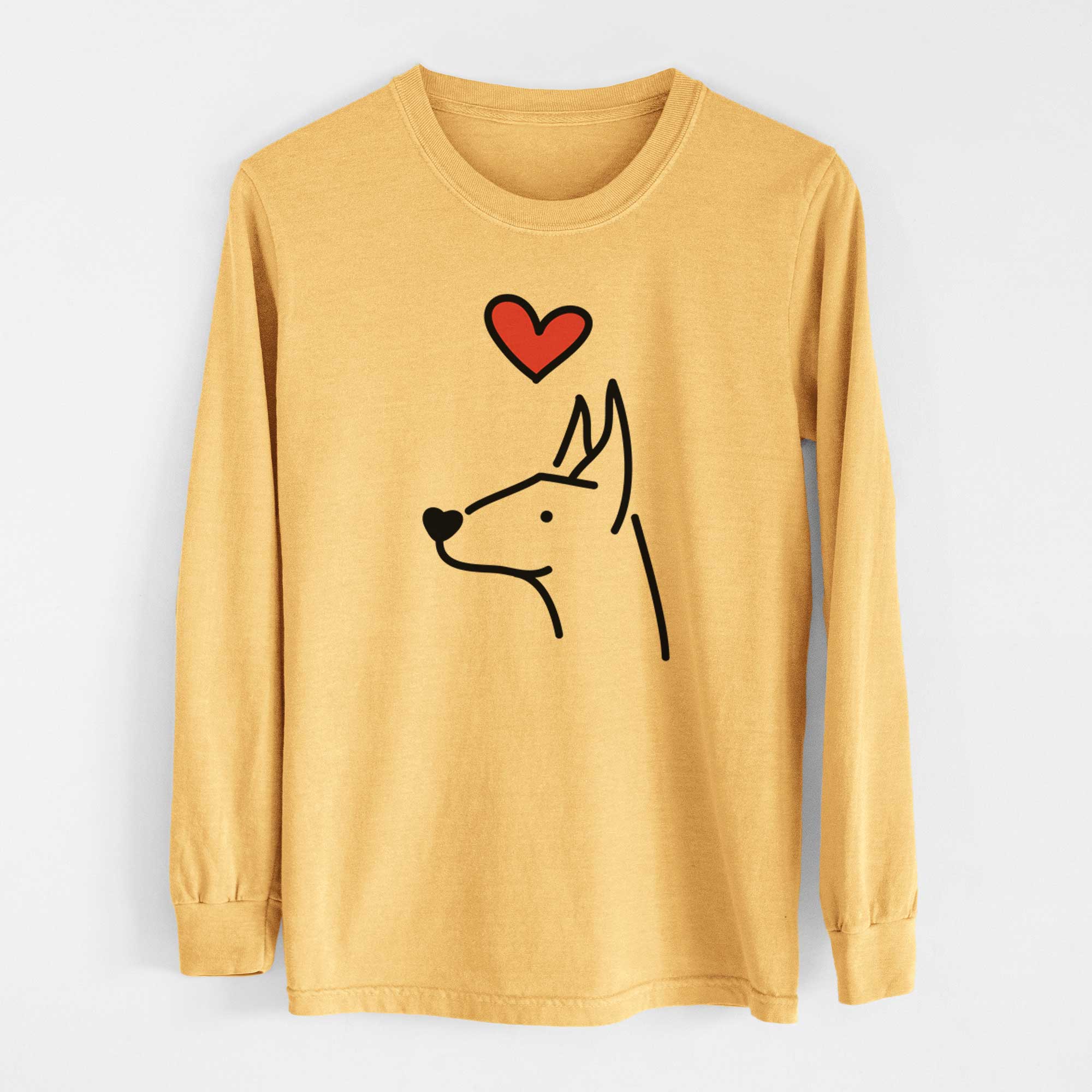 Love Always Doberman Pinscher - Heavyweight 100% Cotton Long Sleeve