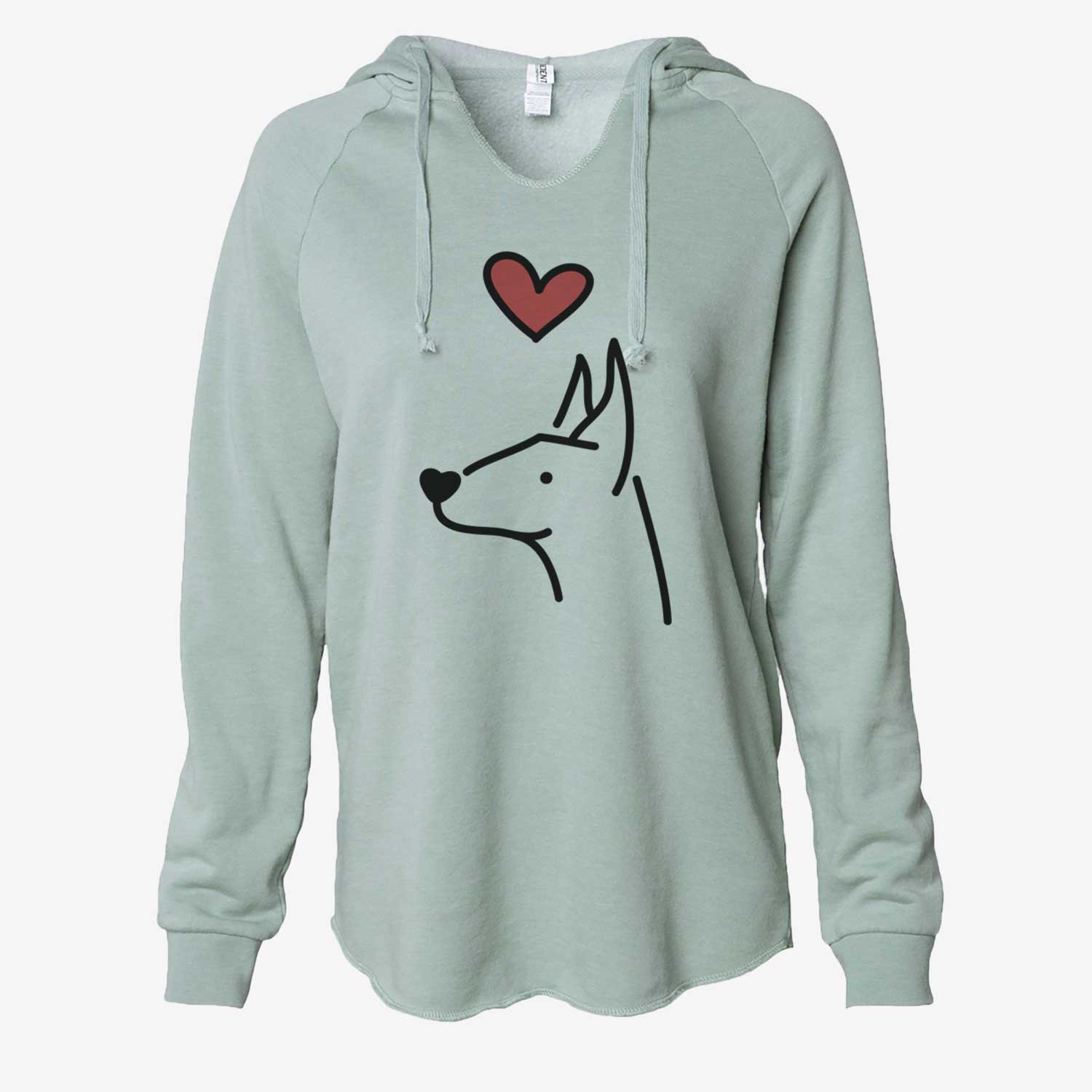 Love Always Doberman Pinscher - Cali Wave Hooded Sweatshirt