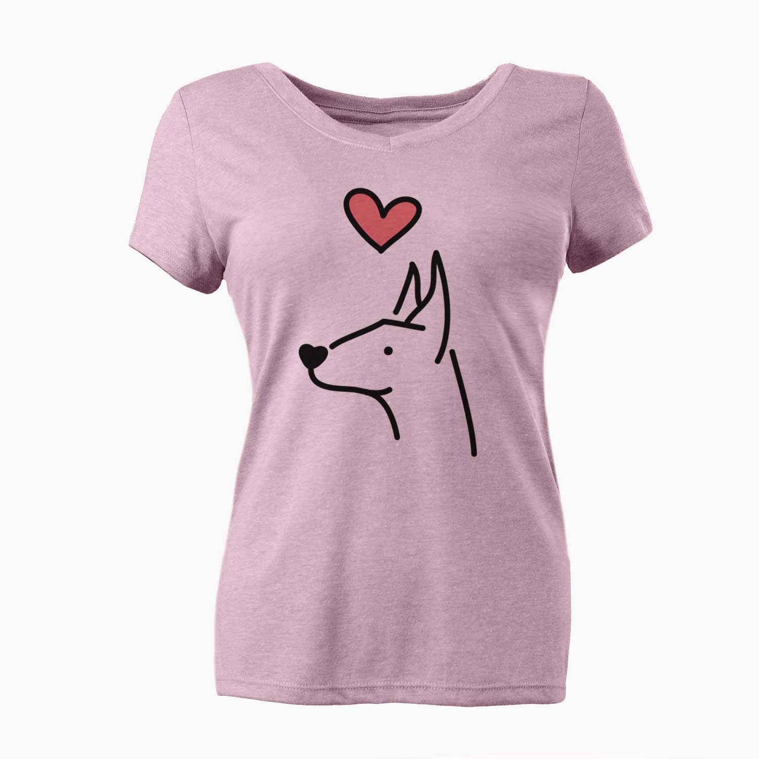 Love Always Doberman Pinscher - Women's V-neck Shirt