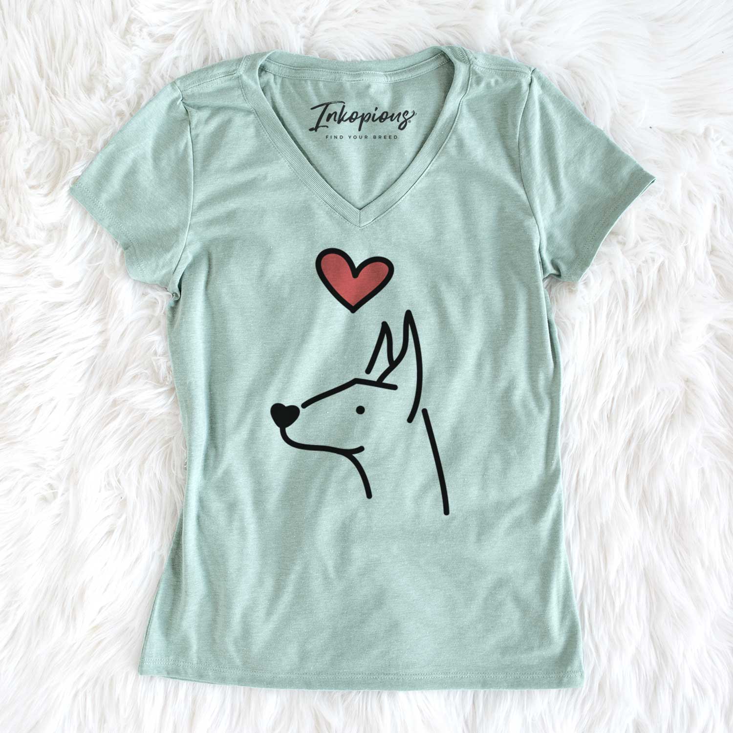 Love Always Doberman Pinscher - Women's V-neck Shirt