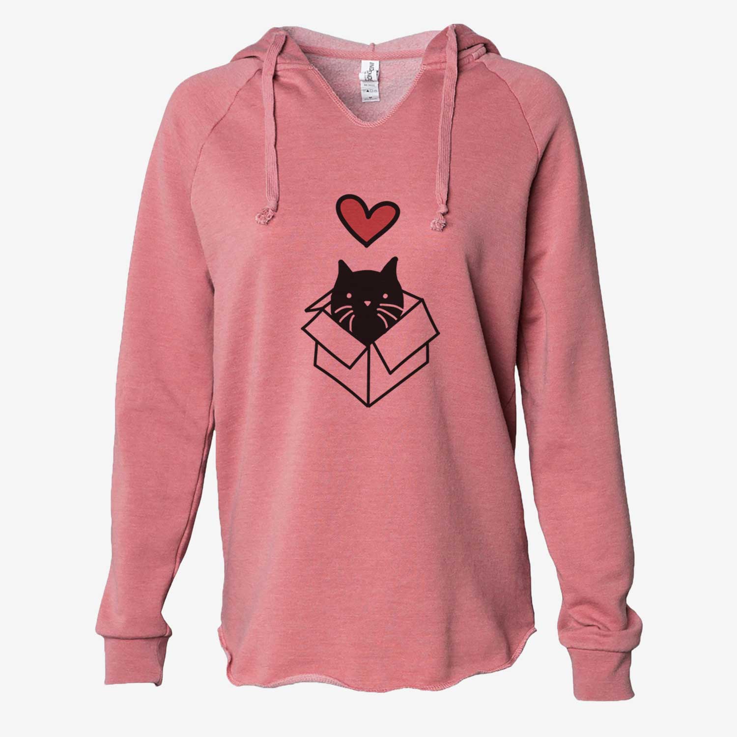 Love Always Black Cat in a Box - Doc - Cali Wave Hooded Sweatshirt