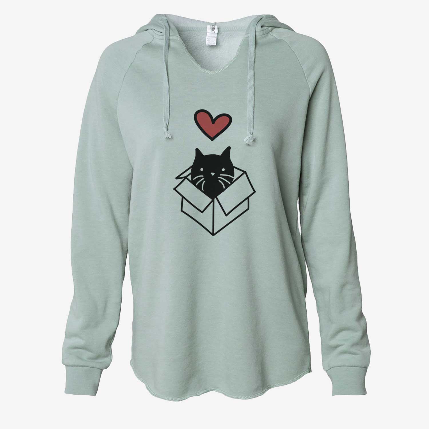 Love Always Black Cat in a Box - Doc - Cali Wave Hooded Sweatshirt