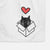 Love Always Black Cat in a Box - Doc - Decorative Hand Towel