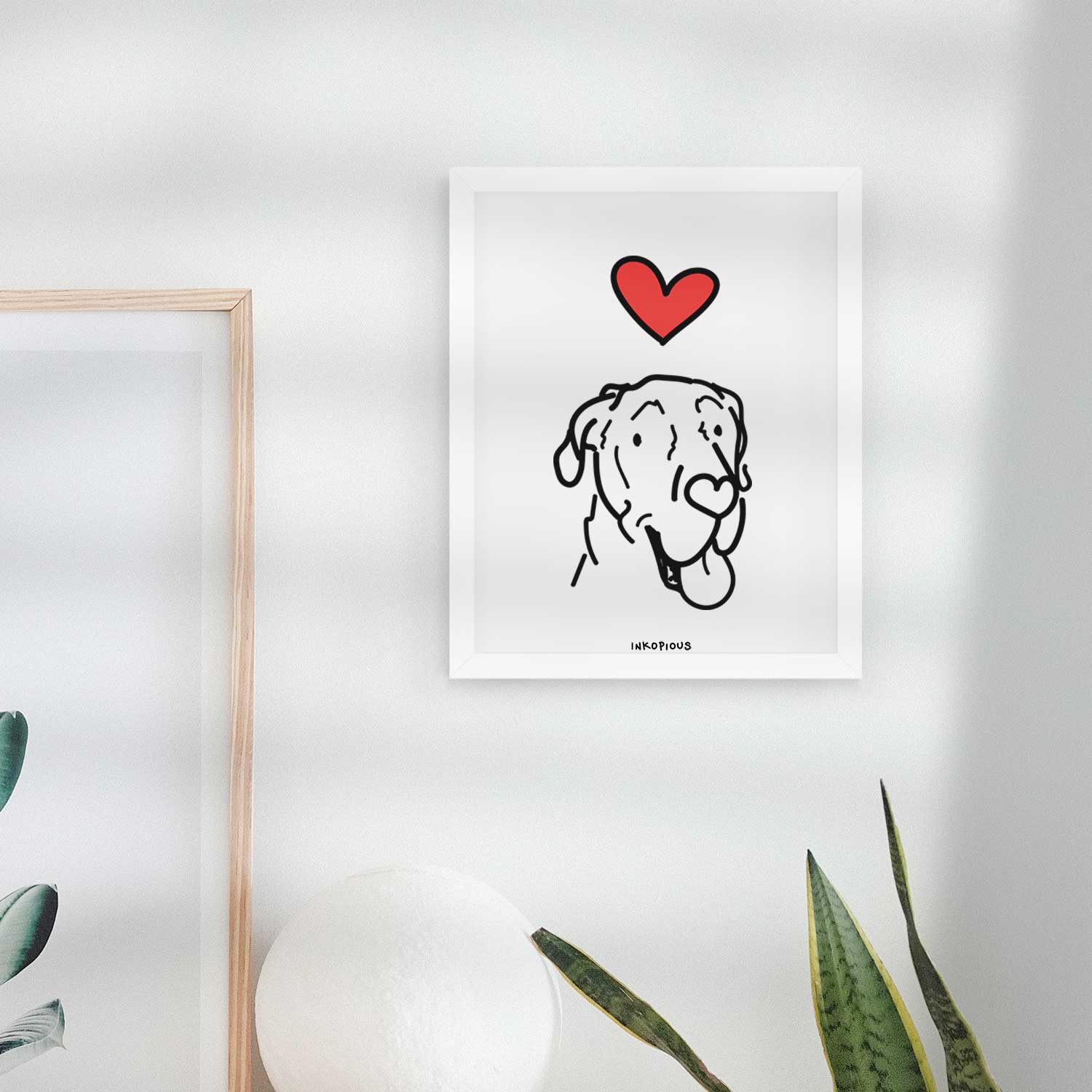 Love Always Great Dane - Duncan Art Print