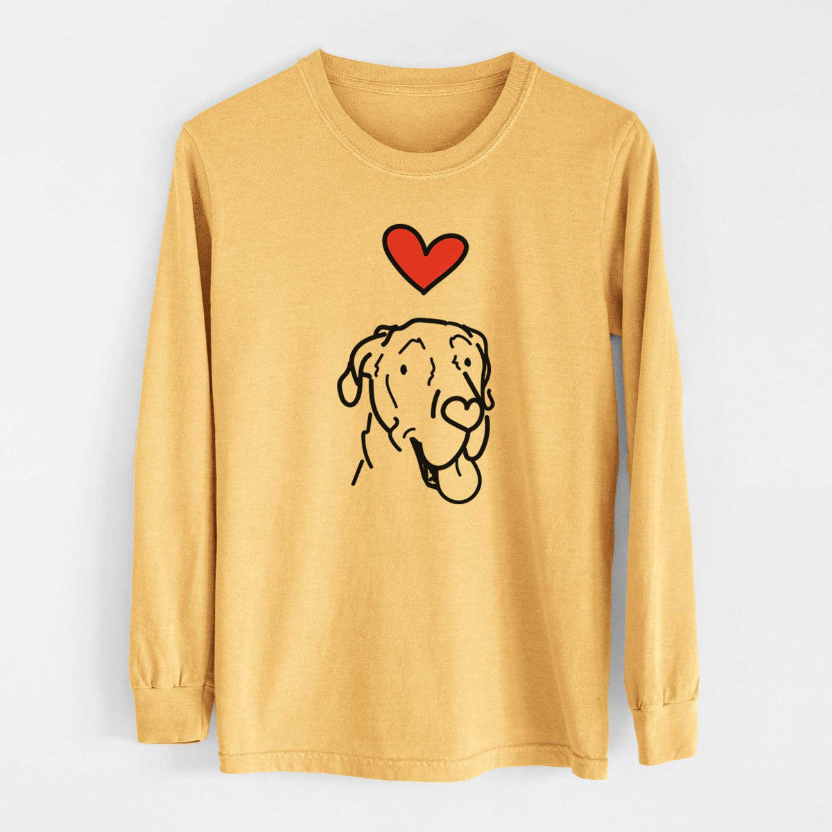 Love Always Great Dane - Duncan - Heavyweight 100% Cotton Long Sleeve