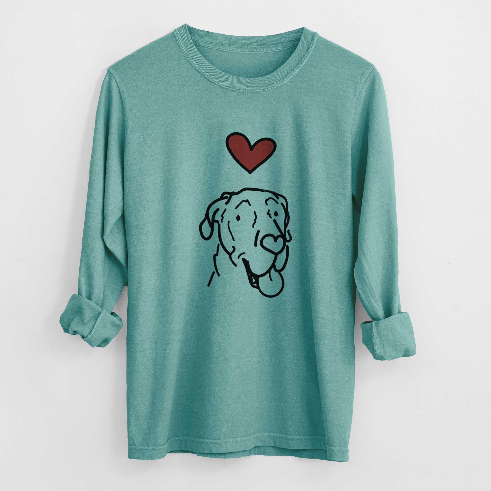 Love Always Great Dane - Duncan - Heavyweight 100% Cotton Long Sleeve