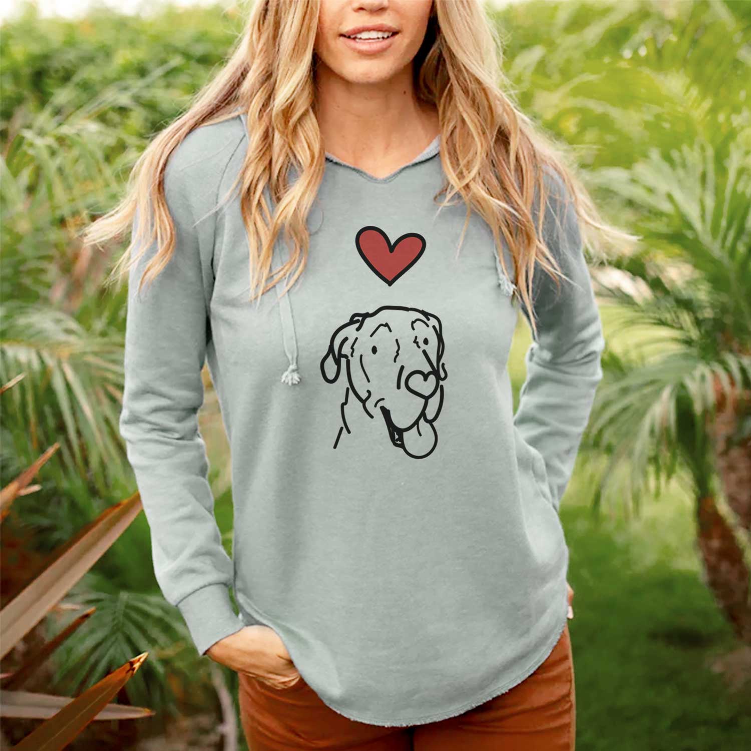 Love Always Great Dane - Duncan - Cali Wave Hooded Sweatshirt