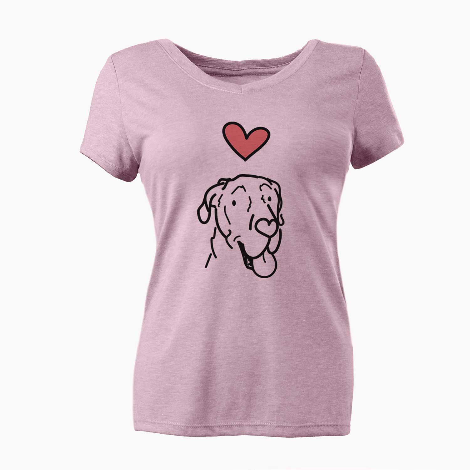 Love Always Great Dane - Duncan - Women's V-neck Shirt