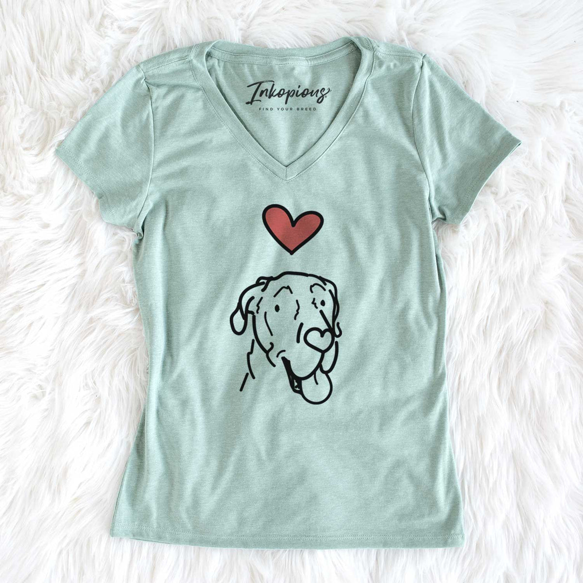 Love Always Great Dane - Duncan - Women&#39;s V-neck Shirt