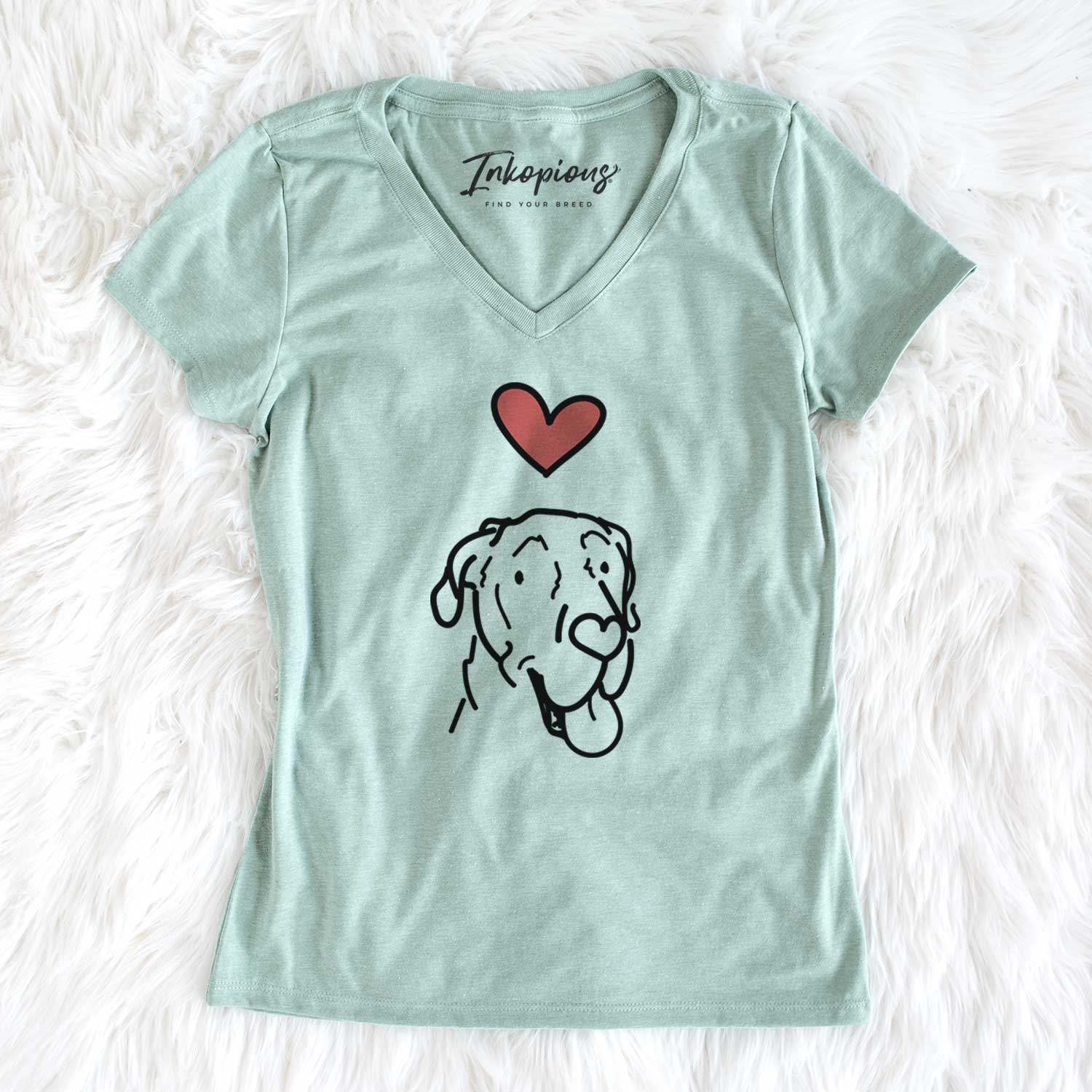 Love Always Great Dane - Duncan - Women's V-neck Shirt