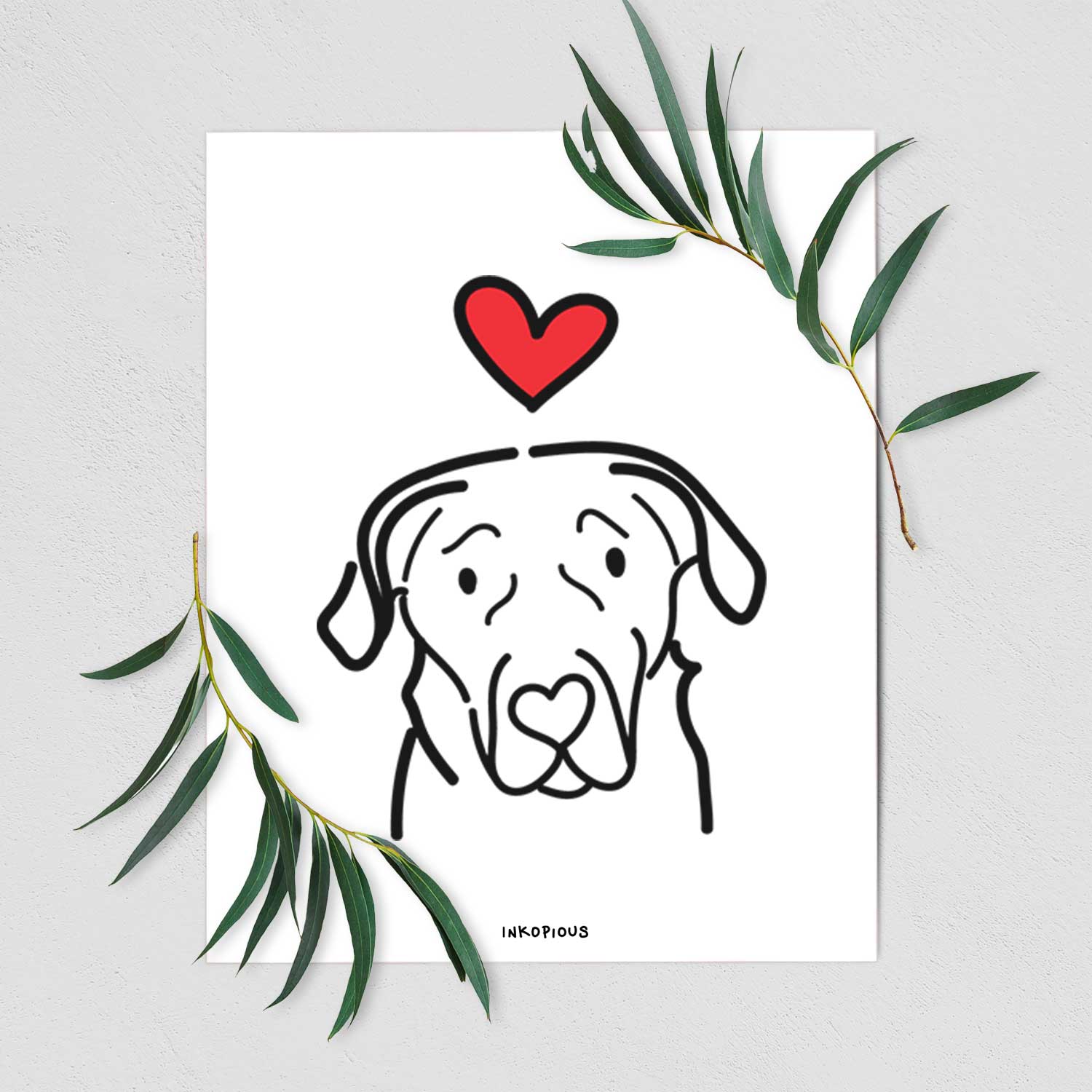 Love Always English Labrador Art Print