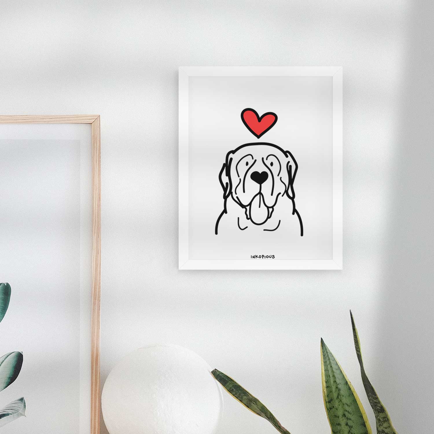 Love Always English Mastiff Art Print