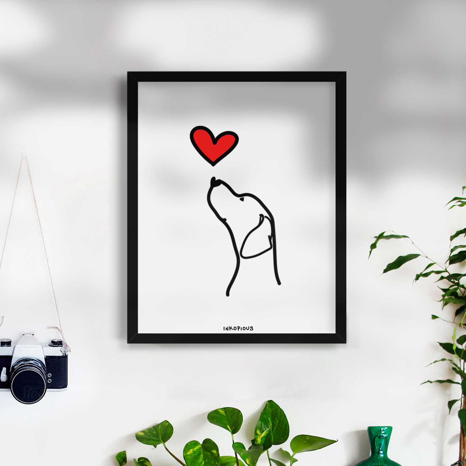 Love Always English Pointer Profile Art Print