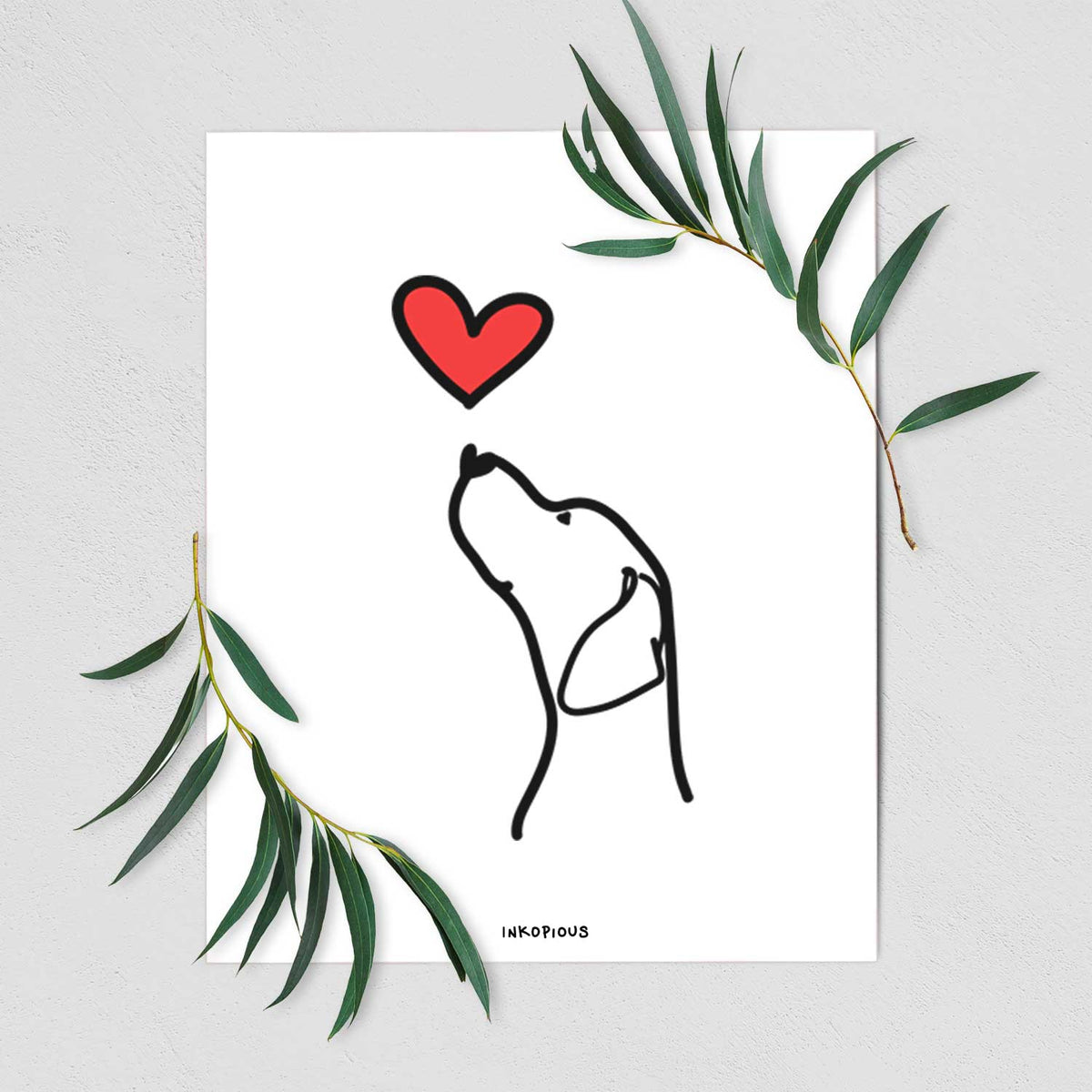 Love Always English Pointer Profile Art Print