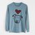 Love Always Pitbull Mix - Ernie - Heavyweight 100% Cotton Long Sleeve