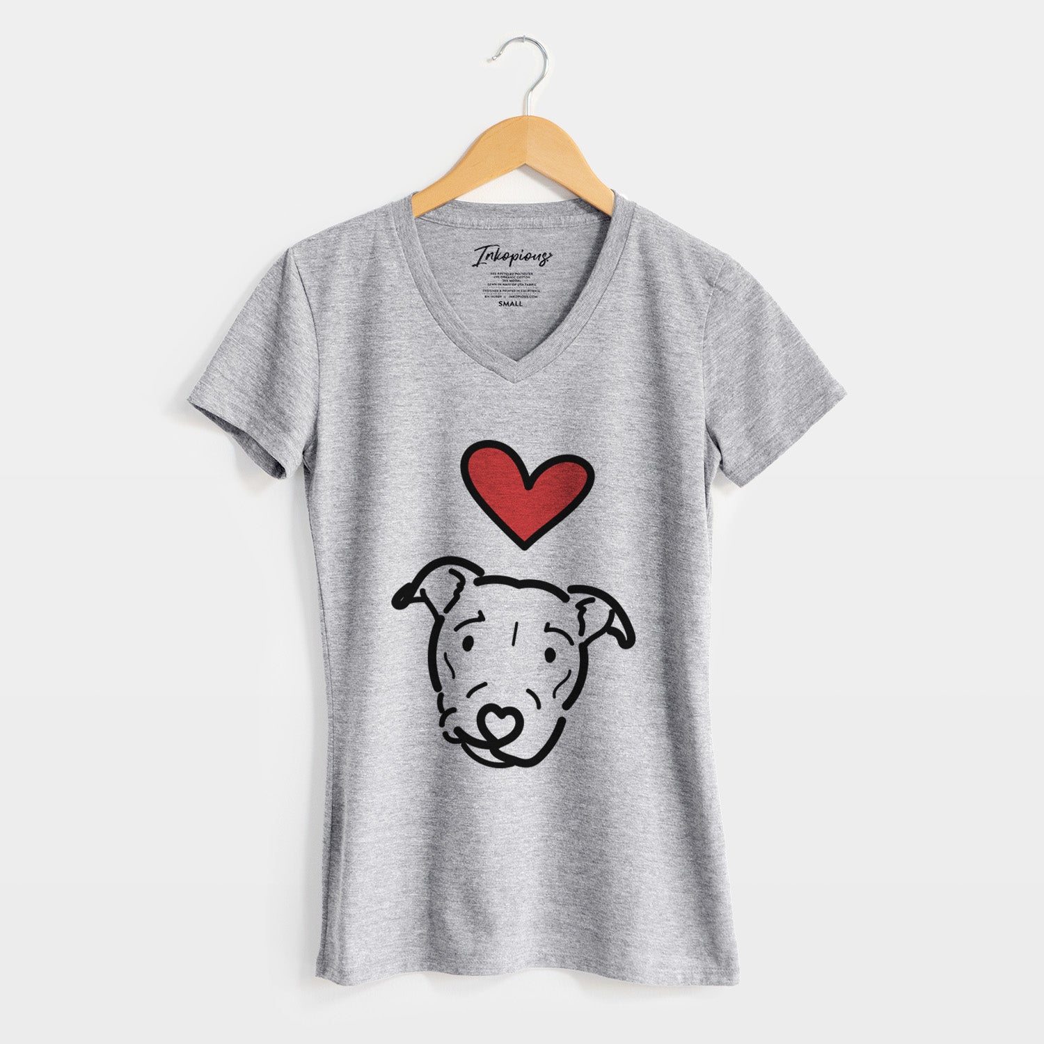 Love Always Pitbull Mix - Ernie - Women's V-neck Shirt