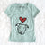 Love Always Pitbull Mix - Ernie - Women's V-neck Shirt