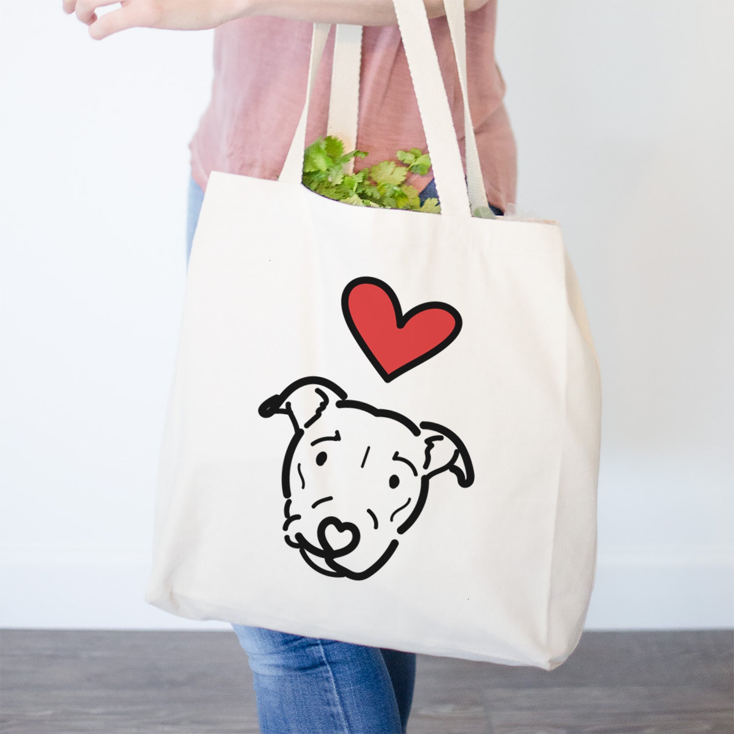 Love Always Pitbull Mix - Ernie - Tote Bag