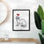 Love Always Ferret - Fern Art Print