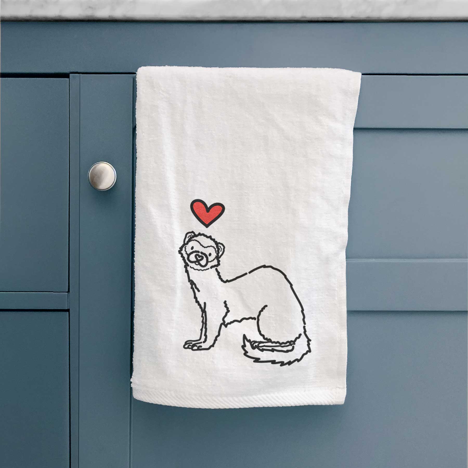 Love Always Ferret - Fern - Decorative Hand Towel