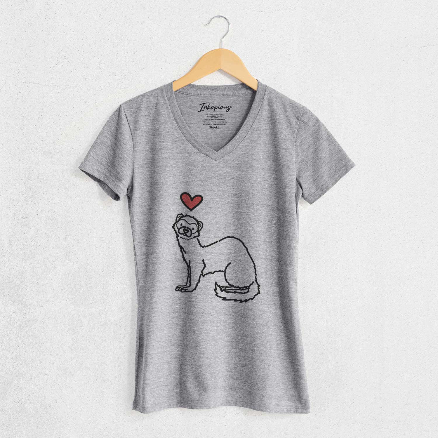 Love Always Ferret - Fern - Women's V-neck Shirt