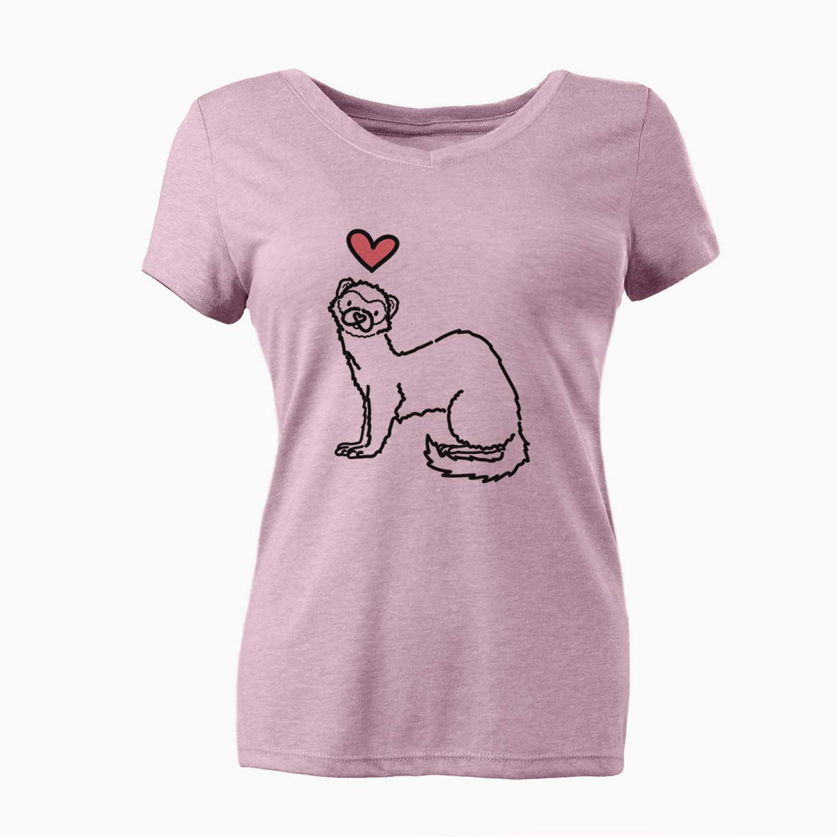 Love Always Ferret - Fern - Women's V-neck Shirt