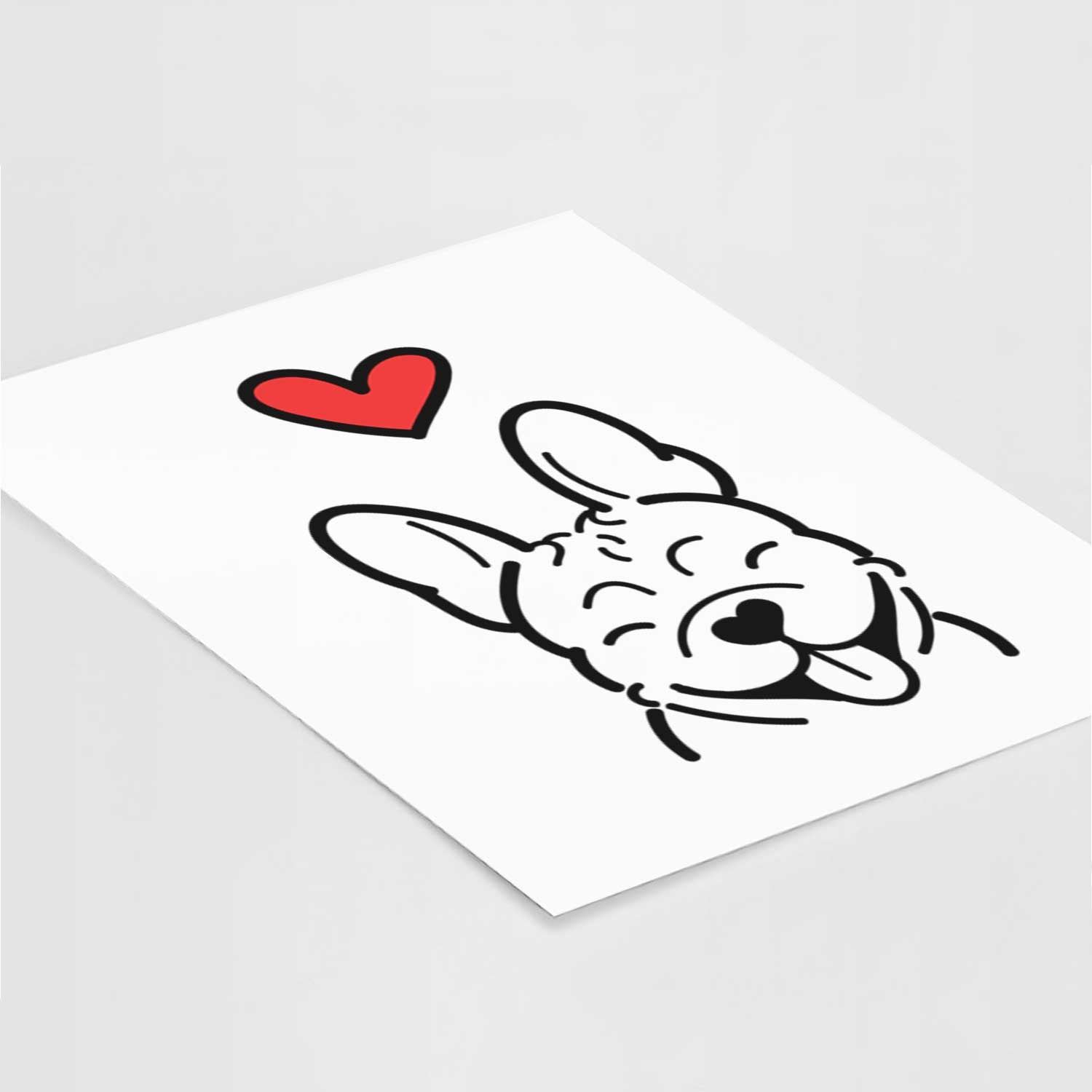 Love Always French Bulldog Art Print