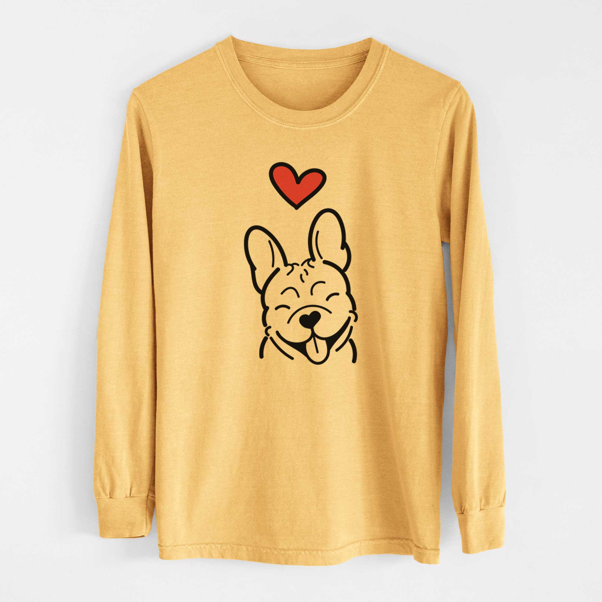 Love Always French Bulldog - Heavyweight 100% Cotton Long Sleeve