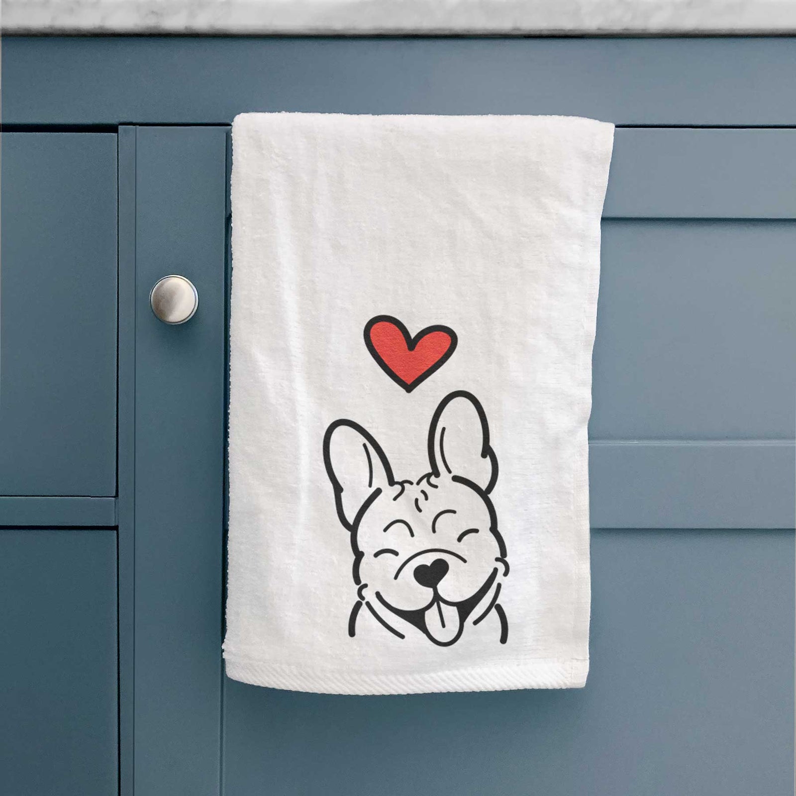 Love Always French Bulldog - Decorative Hand Towel