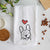 Love Always French Bulldog - Decorative Hand Towel