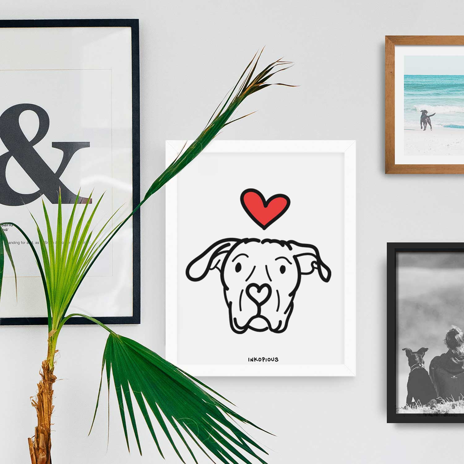 Love Always Dogo Argentino - Genevieve Art Print