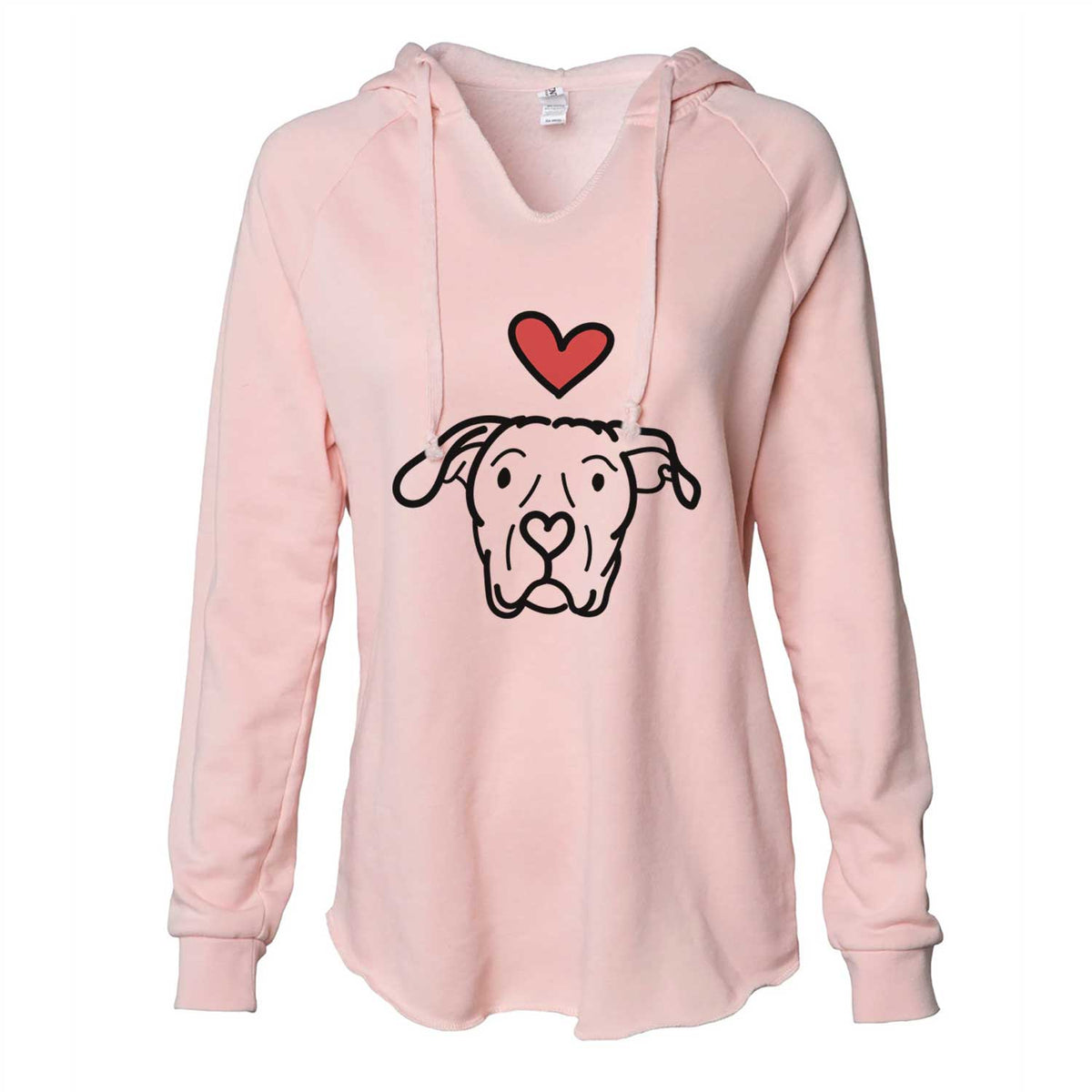 Love Always Dogo Argentino - Genevieve - Cali Wave Hooded Sweatshirt