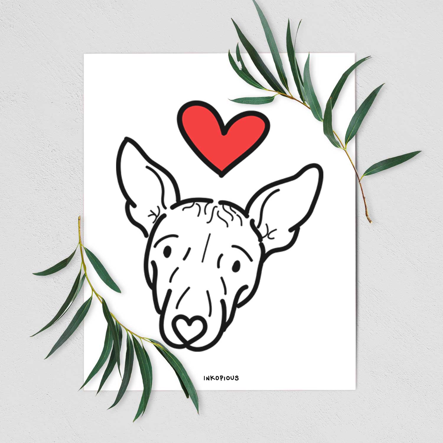 Love Always American Hairless Terrier - Georgia Art Print