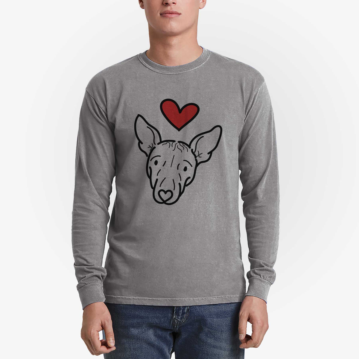 Love Always American Hairless Terrier - Georgia - Heavyweight 100% Cotton Long Sleeve