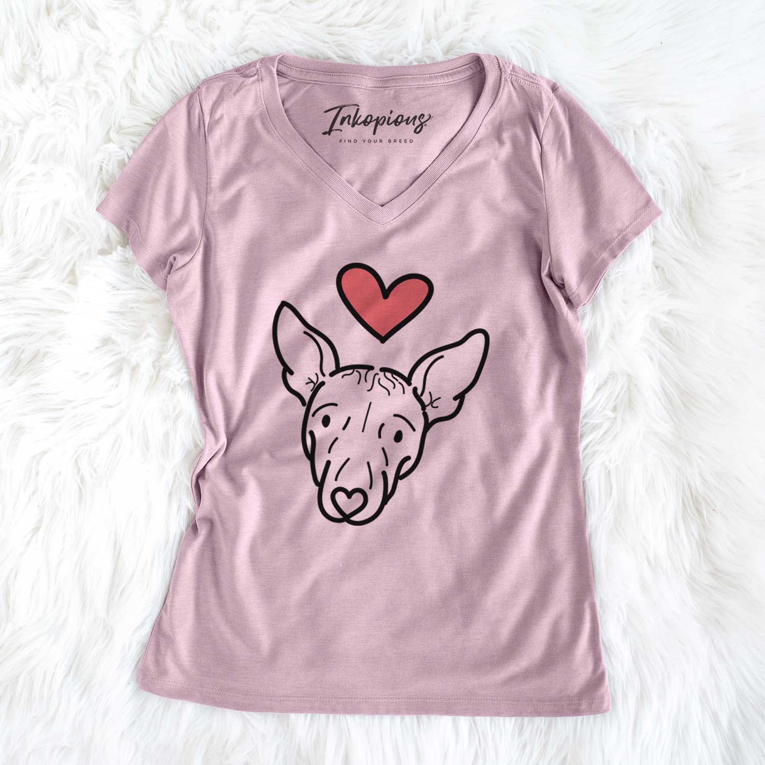 Love Always American Hairless Terrier - Georgia - Women's V-neck Shirt