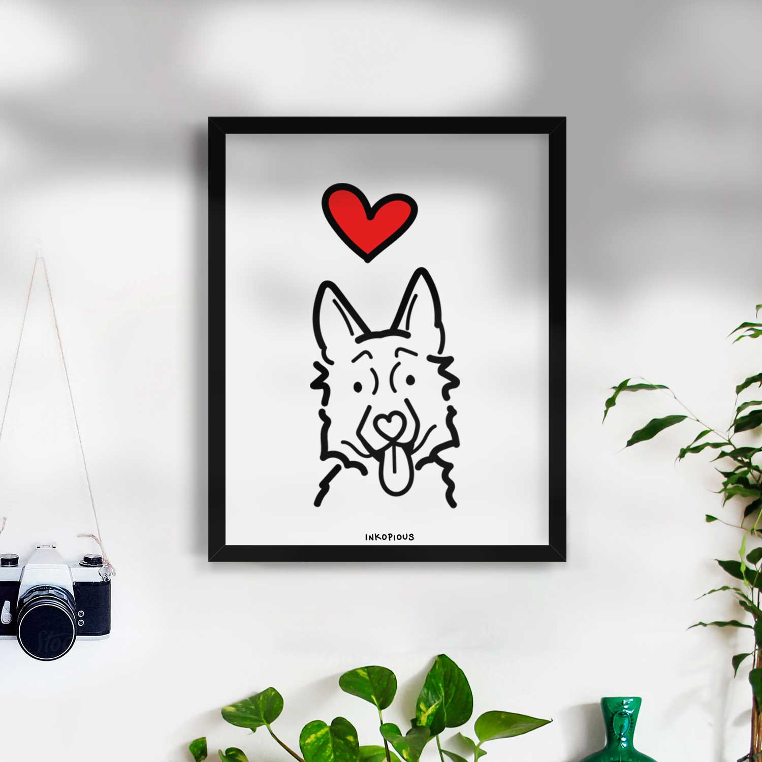 Love Always German Shepherd Art Print