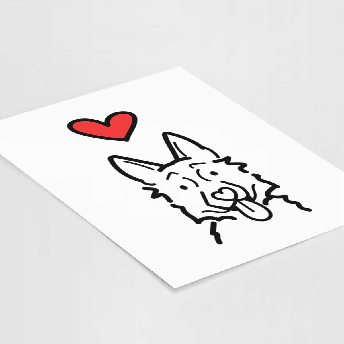 Love Always German Shepherd Art Print