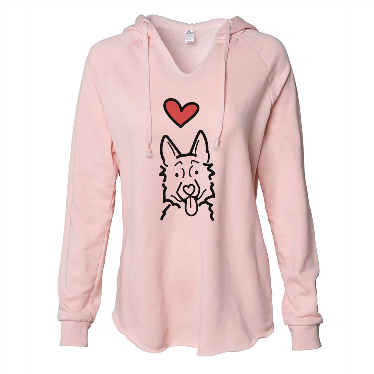 Love Always German Shepherd - Cali Wave Hooded Sweatshirt