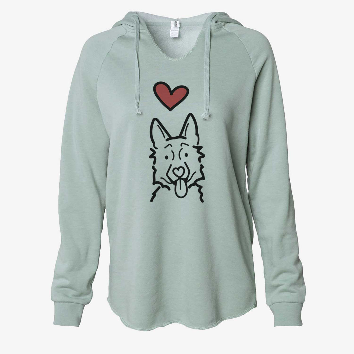 Love Always German Shepherd - Cali Wave Hooded Sweatshirt