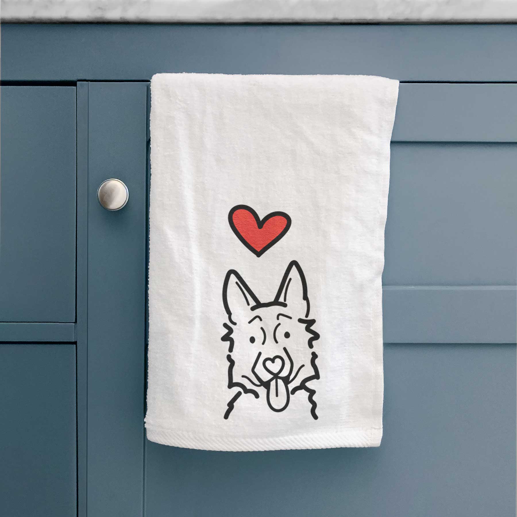 Love Always German Shepherd - Hand Towel