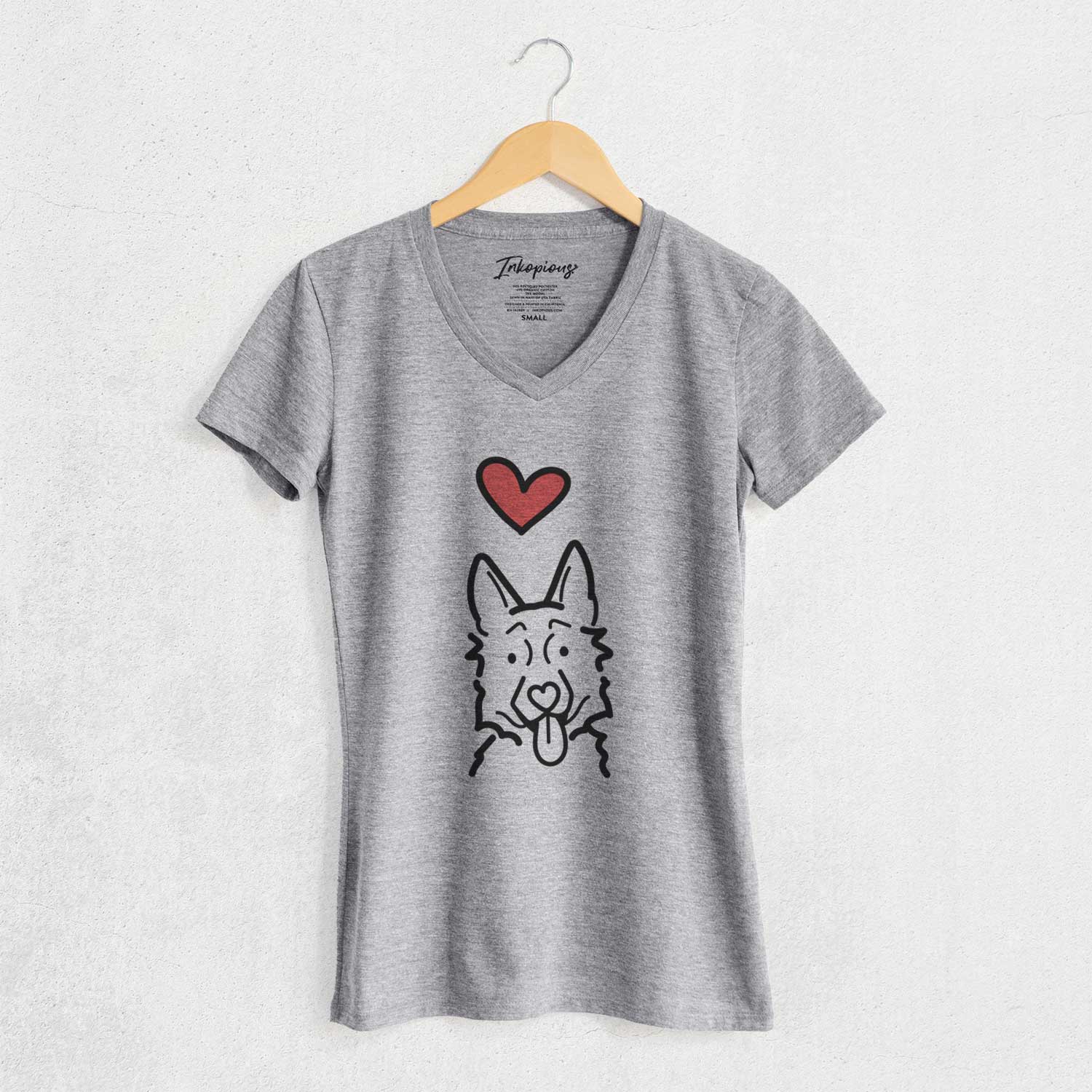 Love Always German Shepherd - Women's V-neck Shirt