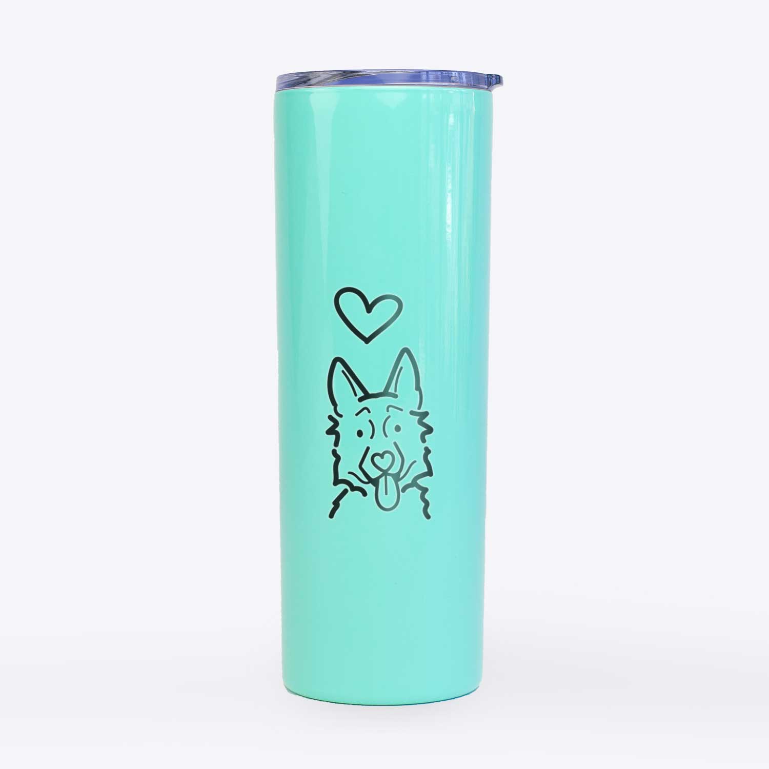 Love Always German Shepherd - 20oz Skinny Tumbler