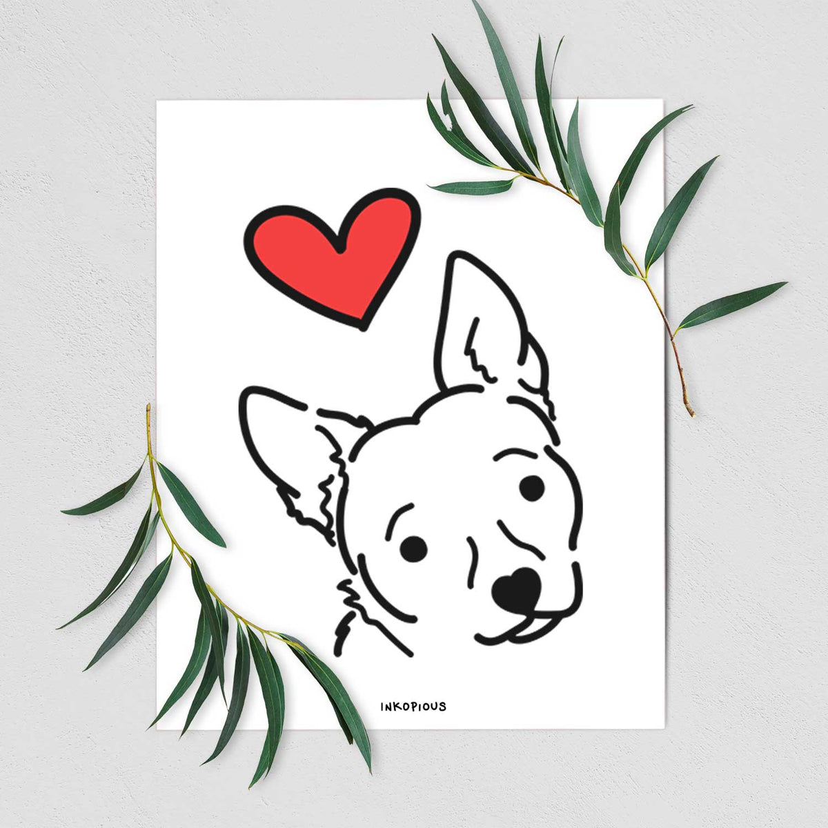 Love Always Chihuahua Mix - GiGi Art Print