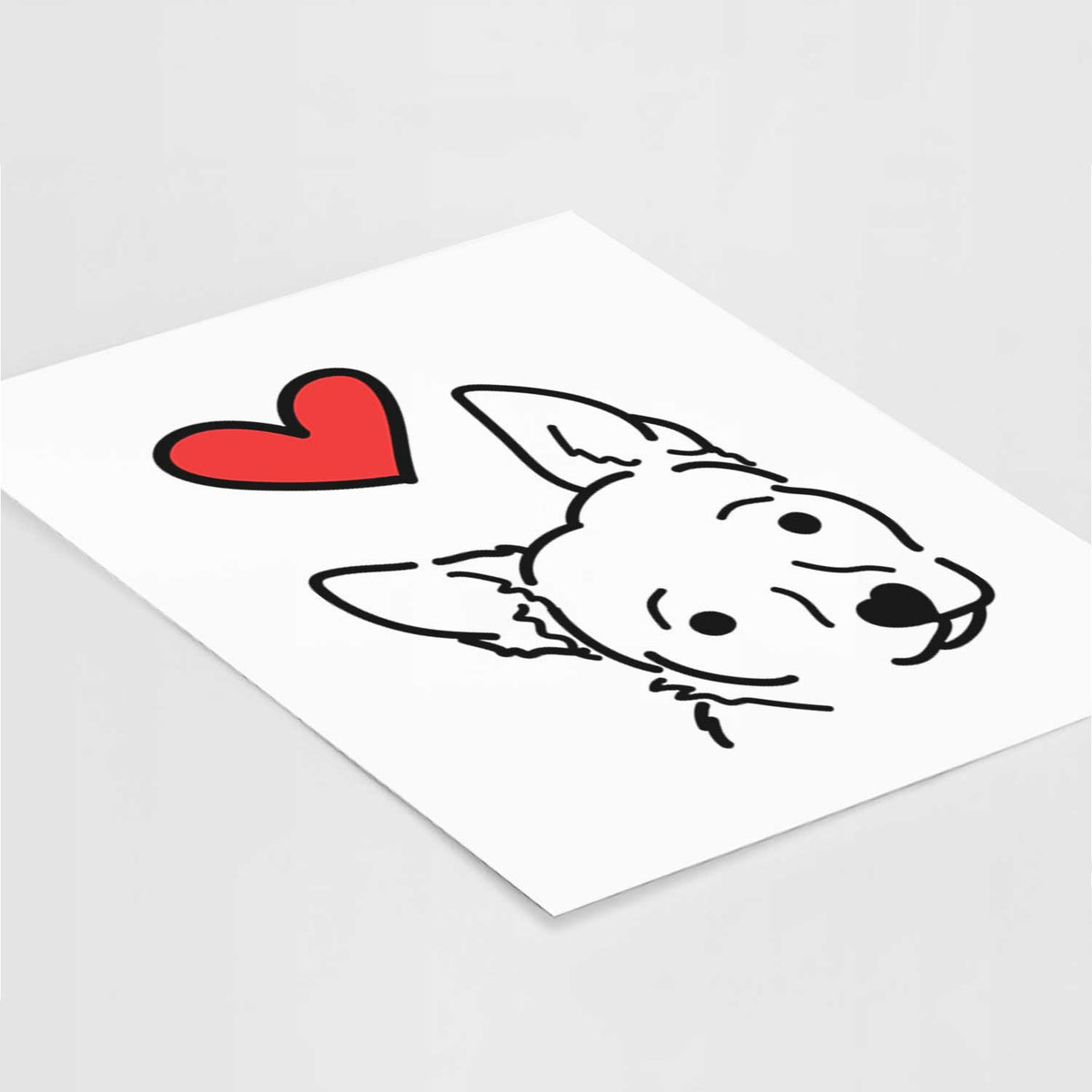 Love Always Chihuahua Mix - GiGi Art Print