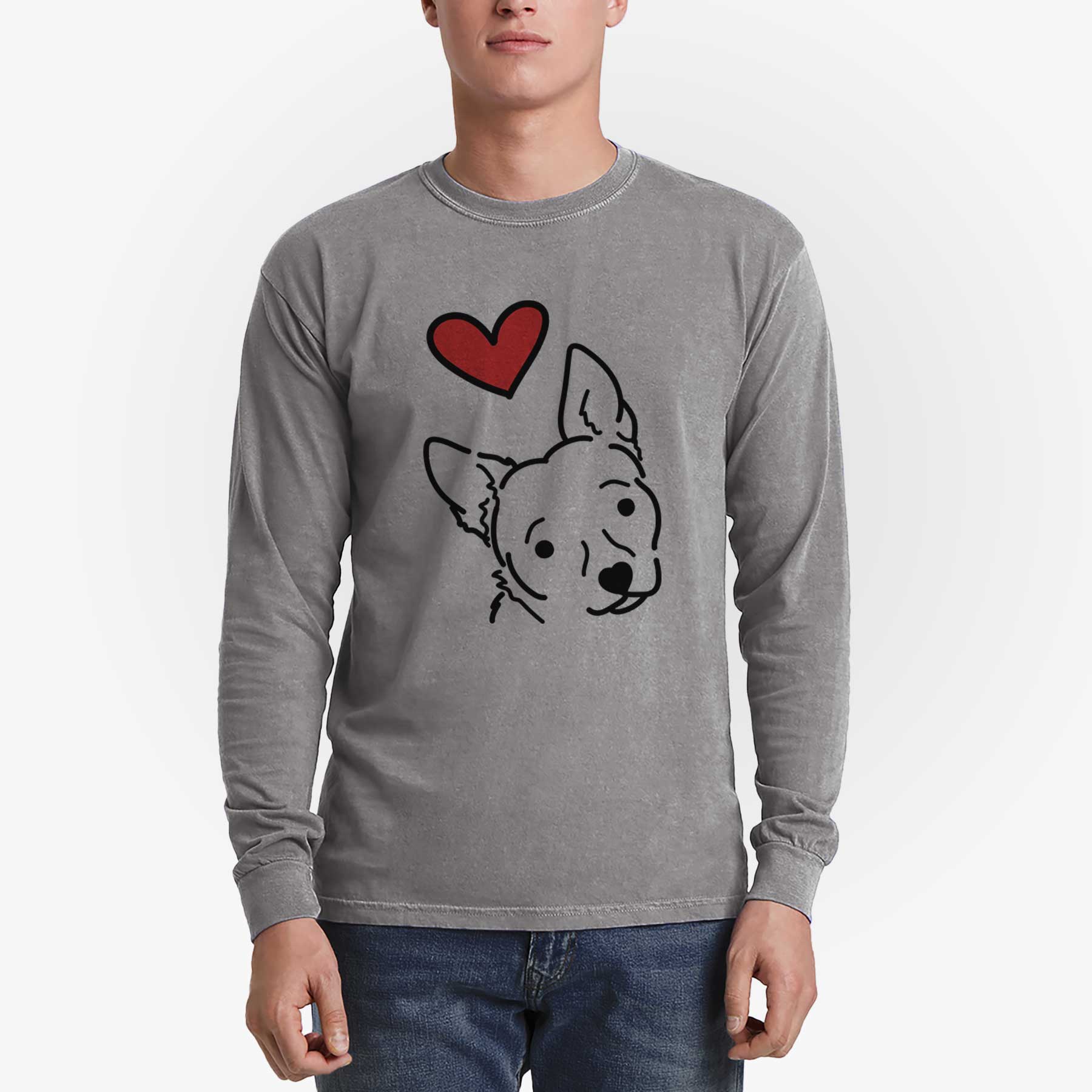 Love Always Chihuahua Mix - GiGi - Heavyweight 100% Cotton Long Sleeve