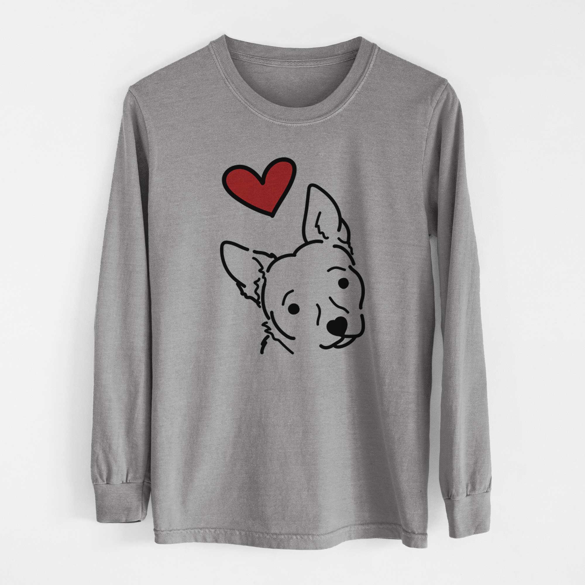 Love Always Chihuahua Mix - GiGi - Heavyweight 100% Cotton Long Sleeve