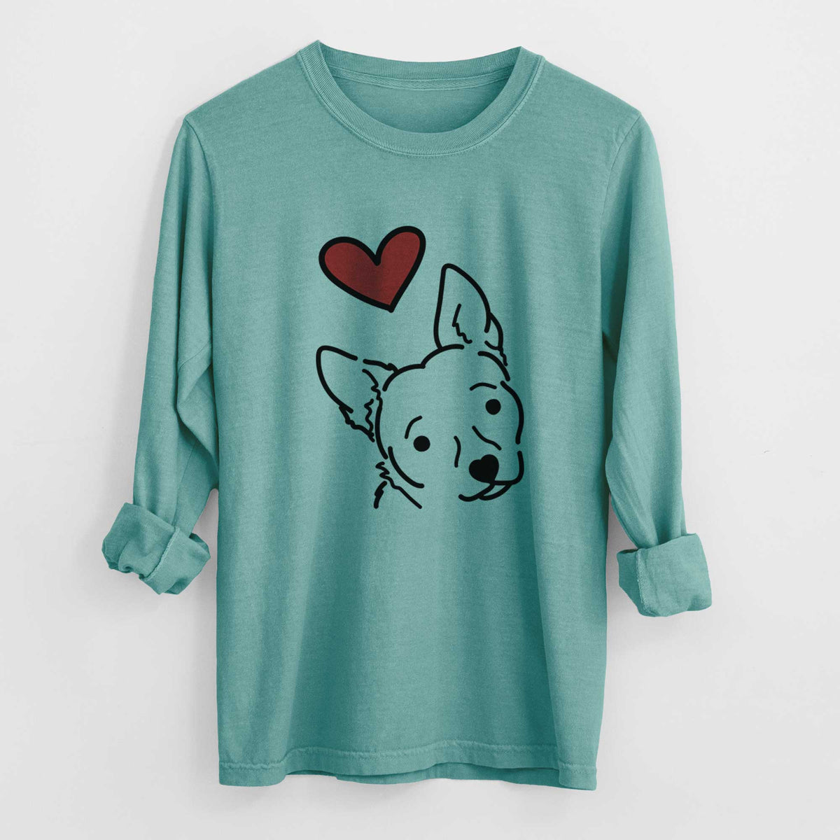 Love Always Chihuahua Mix - GiGi - Heavyweight 100% Cotton Long Sleeve