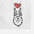 Love Always Schnauzer Cropped Ears - Decorative Hand Towel