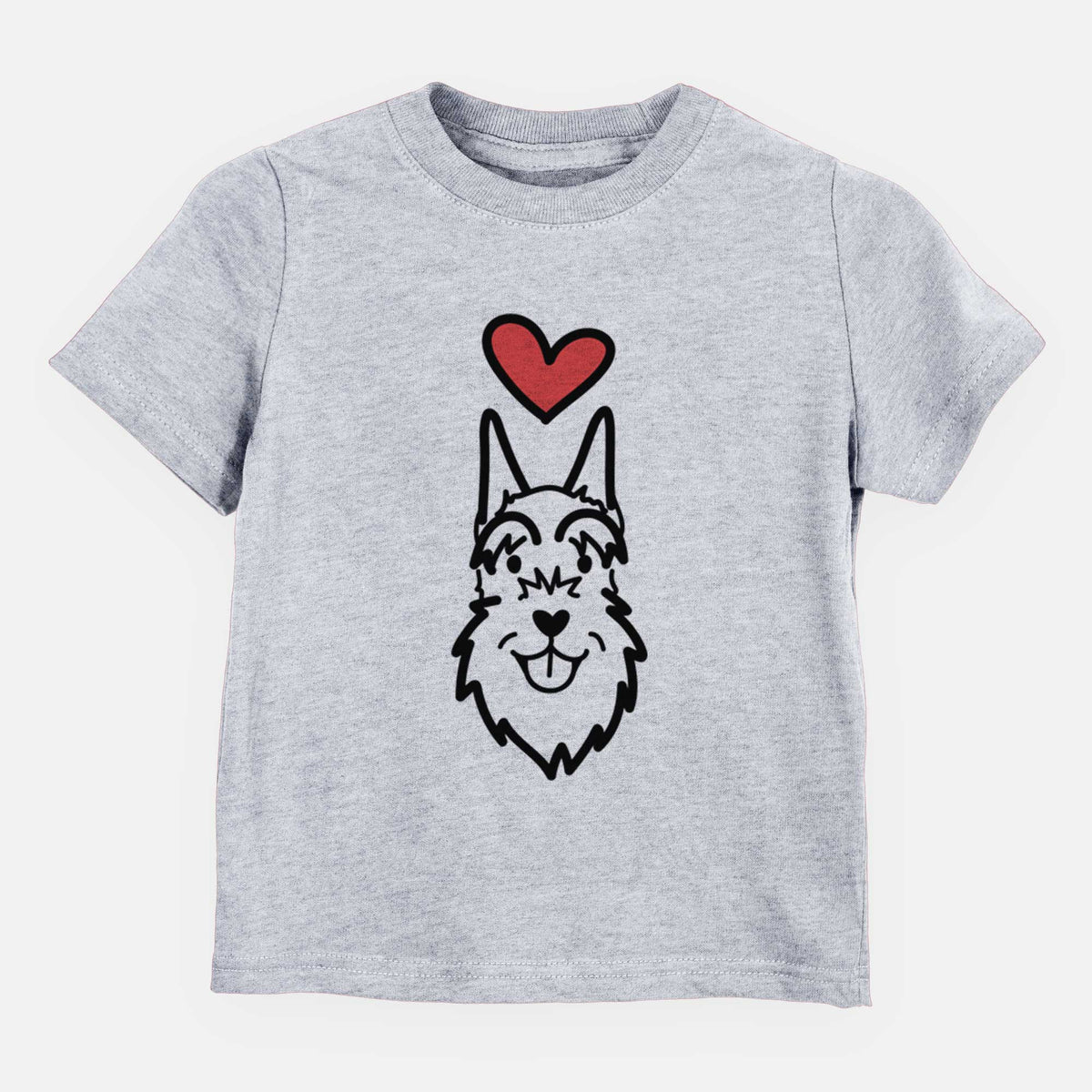 Love Always Schnauzer Cropped Ears - Kids/Youth/Toddler Shirt