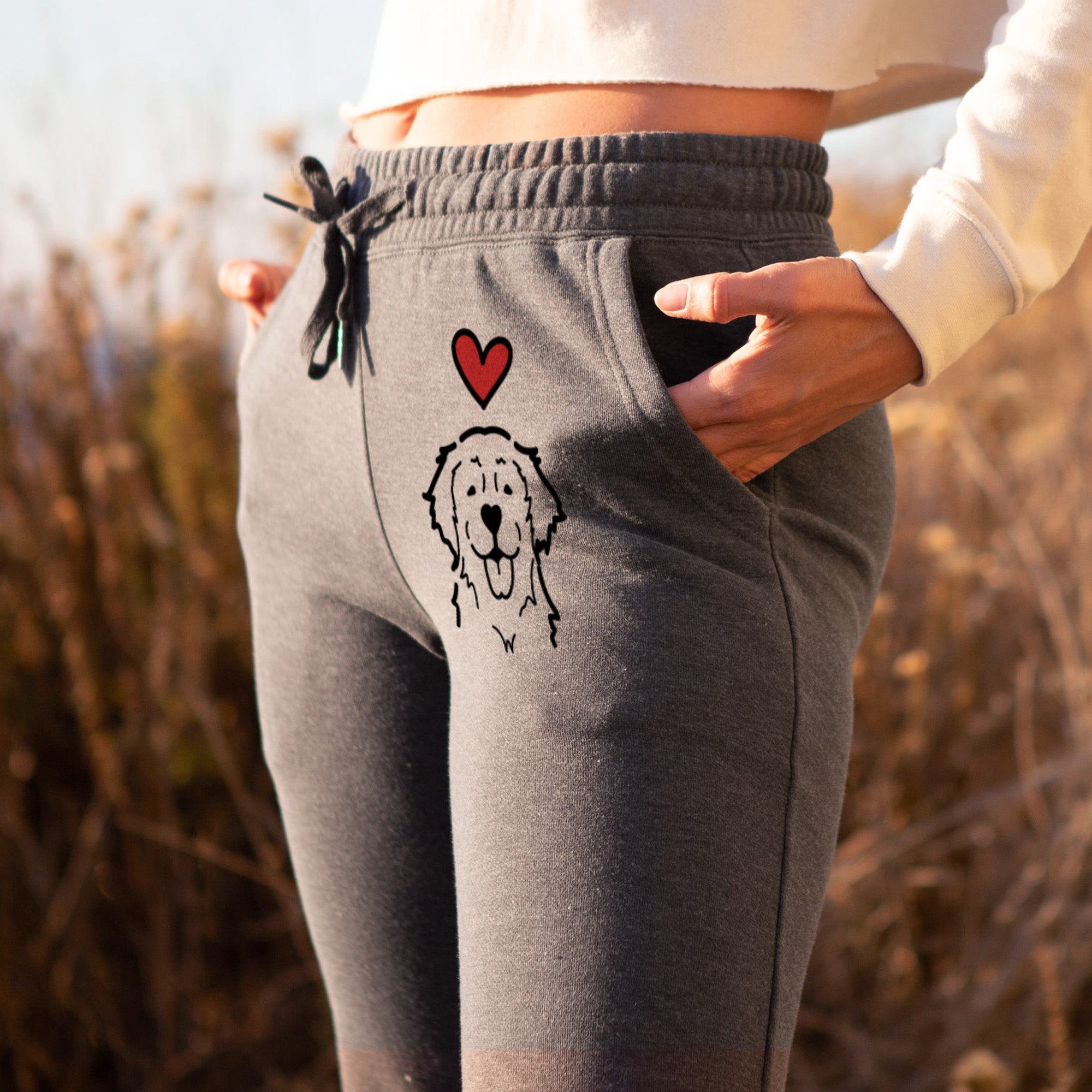 Love Always Golden Retriever - Women's Cali Wave Joggers